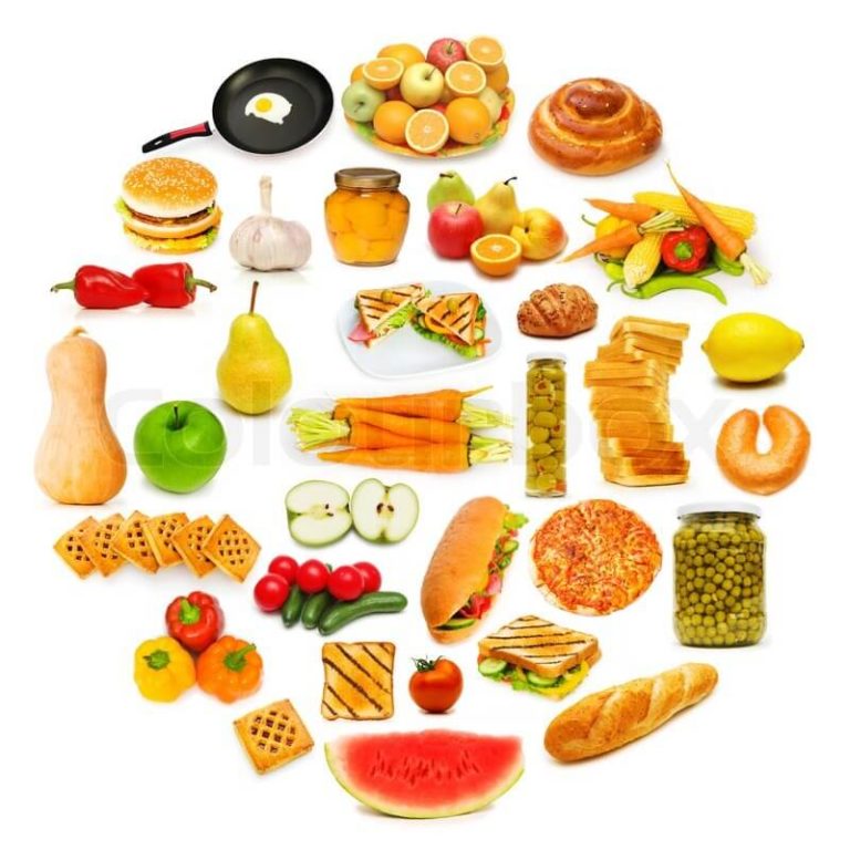a range of different foods