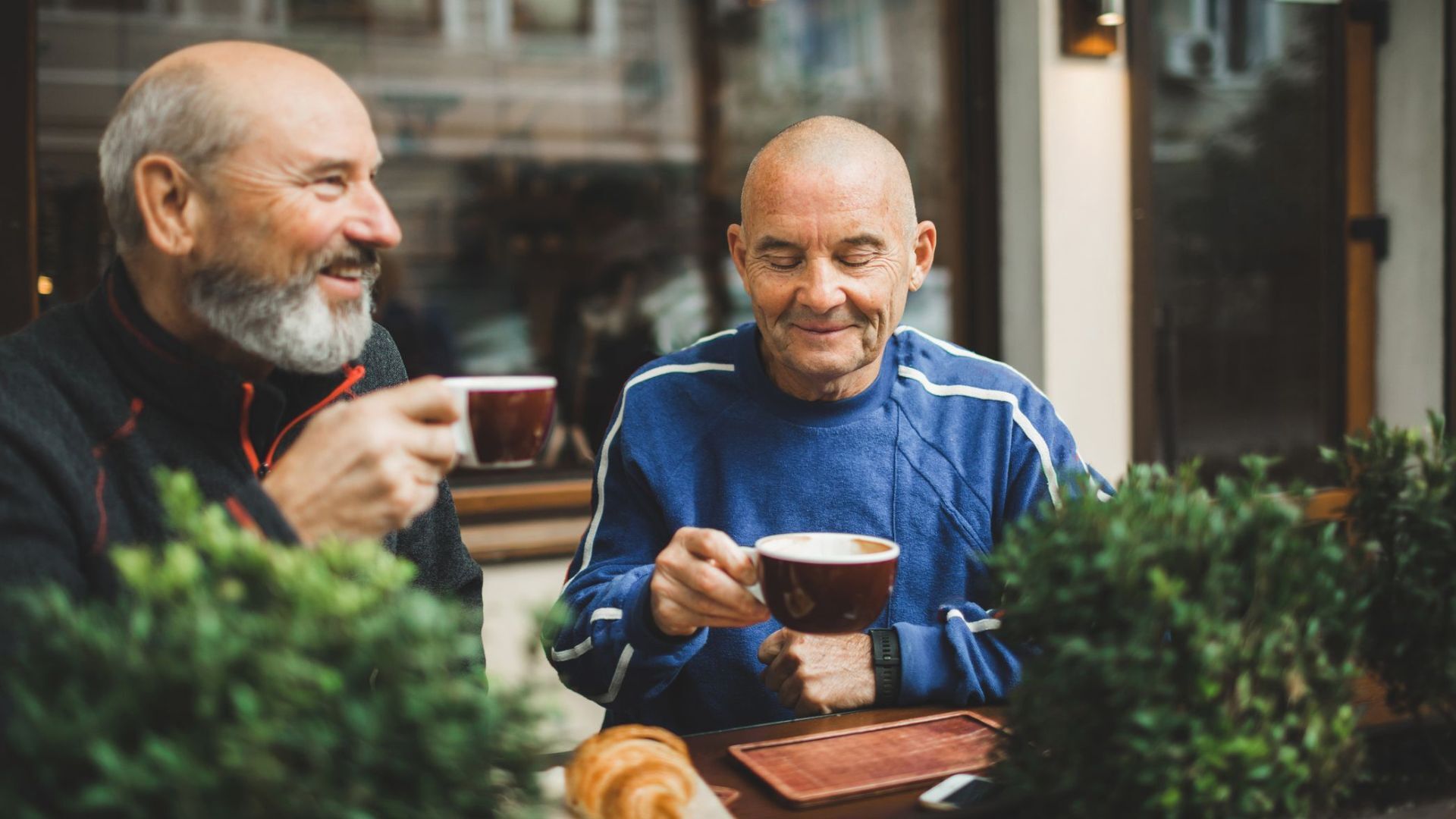 men having coffee