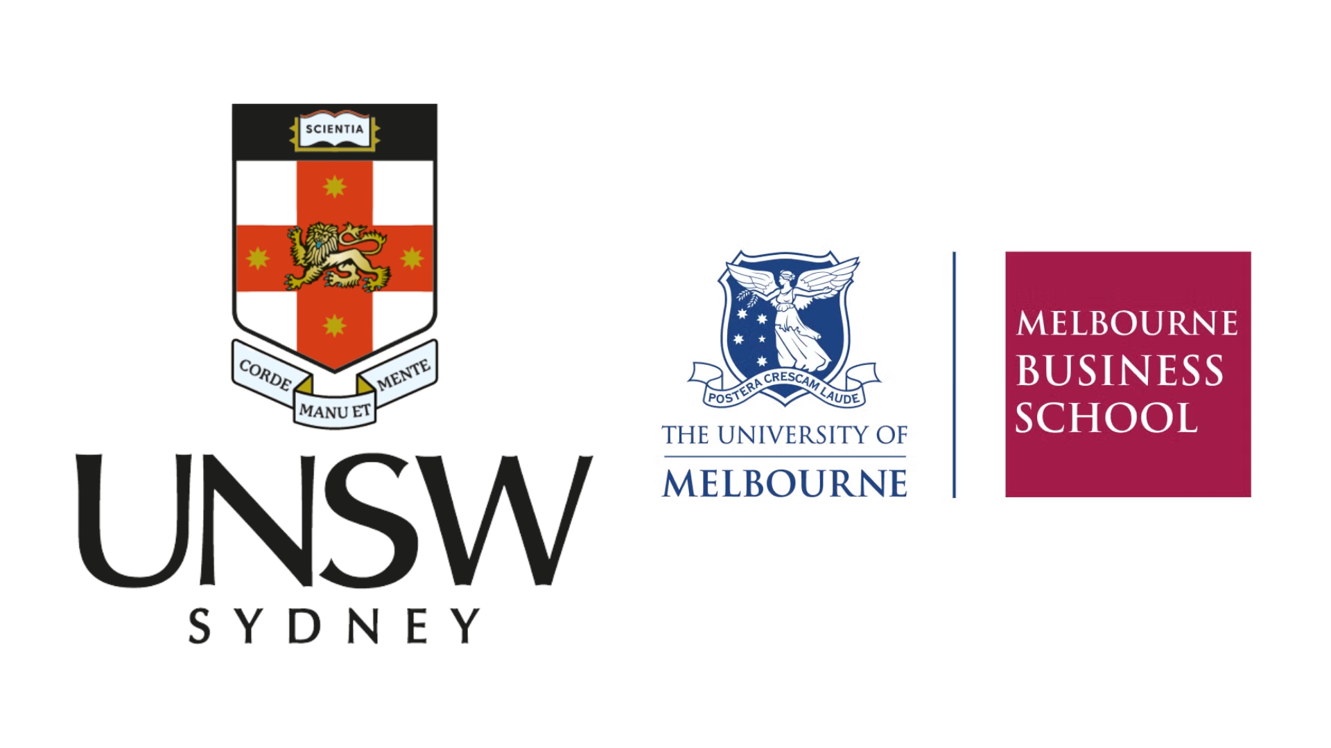 UNSW logo and MBS logo